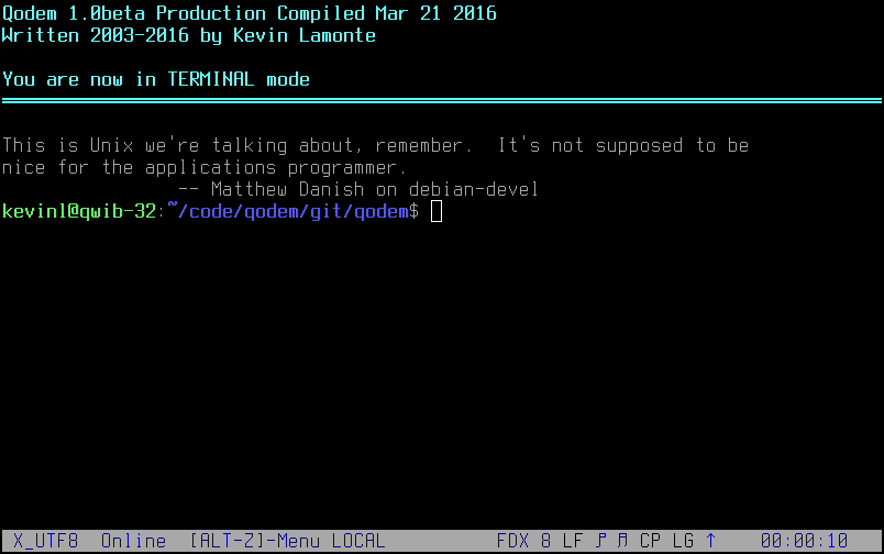 Terminal Mode Image